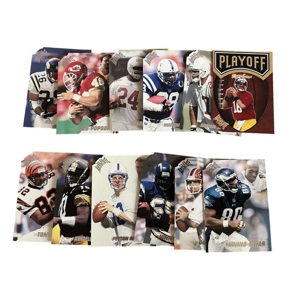 1998 Playoff Absolute NFL Football Trading Cards Lot Of 12 Peyton Manning Rookie - Picture 1 of 3